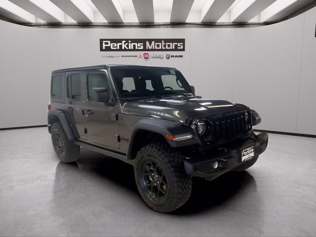 2026 Granite Crystal Metallic Clearcoat Jeep Wrangler Willys 4X4 SUV