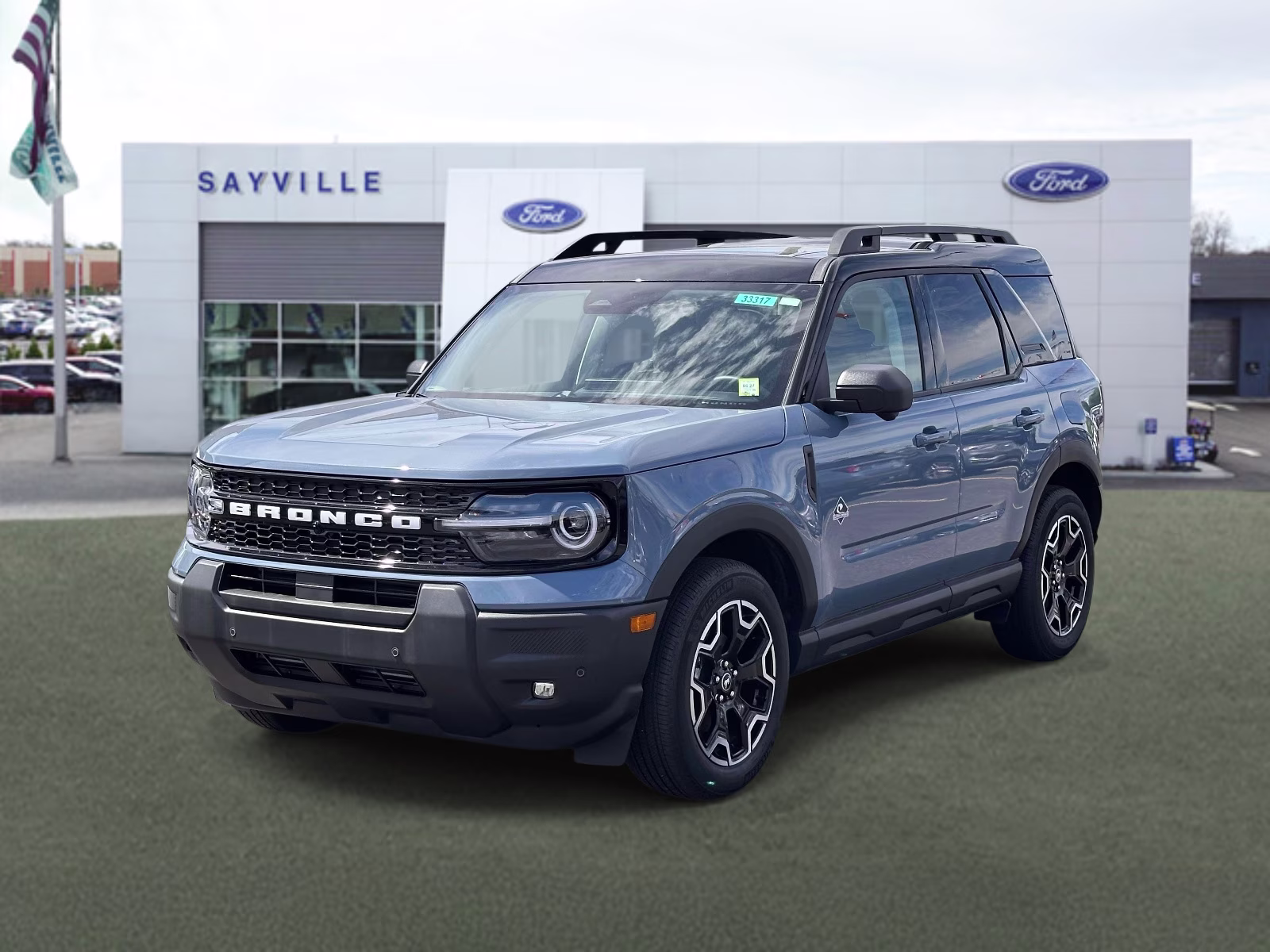 2025 Azure Gray Metallic Tri-Coat Ford Bronco Sport Outer Banks 4x4 4X4 SUV