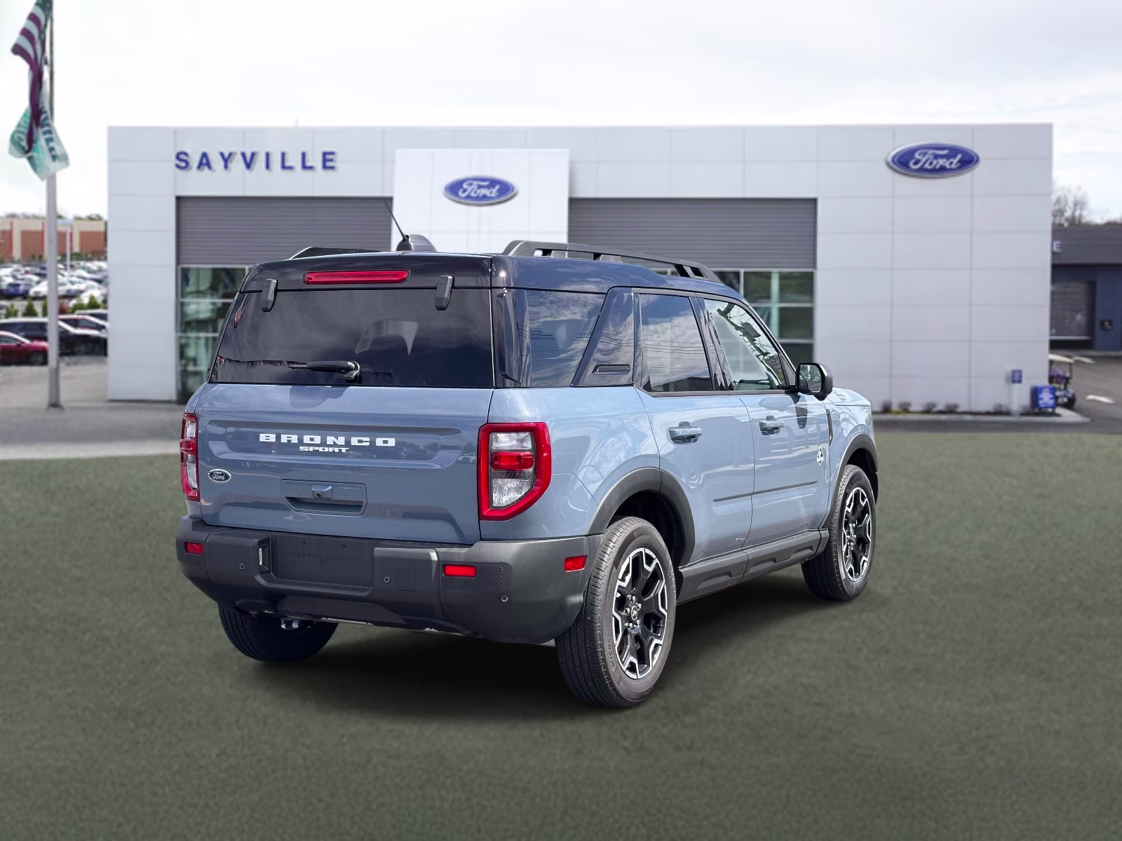 2025 Azure Gray Metallic Tri-Coat Ford Bronco Sport Outer Banks 4x4 4X4 SUV