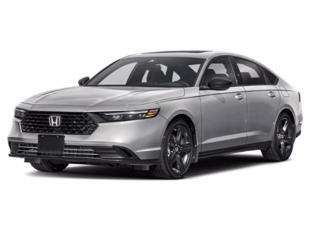 2026 Solar Silver Metallic Honda Accord Hybrid Sport-L FWD Sedan