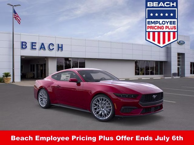 2026 Magenta Ford Mustang EcoBoost Premium RWD Coupe