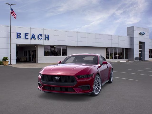2026 Magenta Ford Mustang EcoBoost Premium RWD Coupe