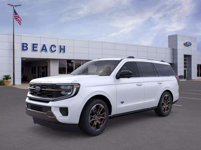 2026 Star White Metallic Tri-Coat Ford Expedition King Ranch 4X4 SUV