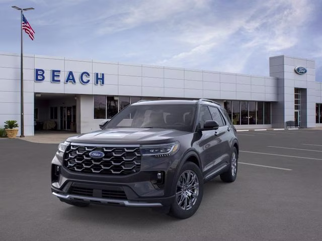 2026 Black Metallic Ford Explorer Platinum RWD SUV