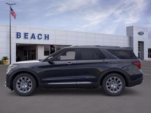 2026 Black Metallic Ford Explorer Platinum RWD SUV