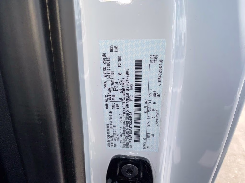 2026 Oxford White Ford F-150 XL RWD Truck