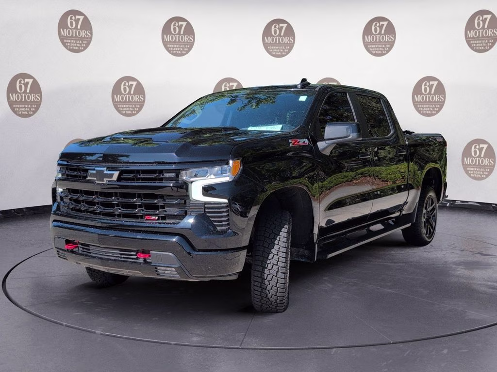 2024 Black Chevrolet Silverado 1500 LT Trail Boss 4X4 Truck