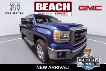2015 Stone Blue Metallic GMC Sierra 1500 SLT 4X4 Truck