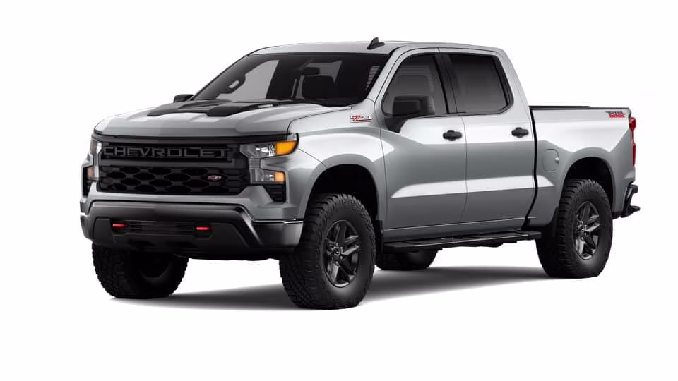 2026 Gray Chevrolet Silverado 1500 Custom Trail Boss 4X4 Truck