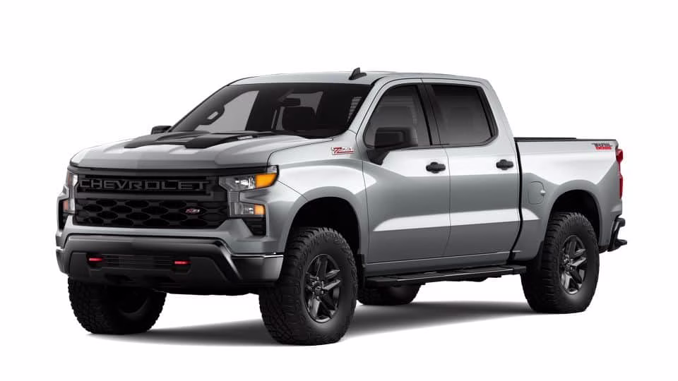 2026 Gray Chevrolet Silverado 1500 Custom Trail Boss 4X4 Truck