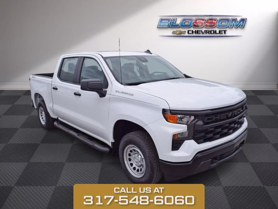 2026 Summit White Chevrolet Silverado 1500 WT 4X4 Truck