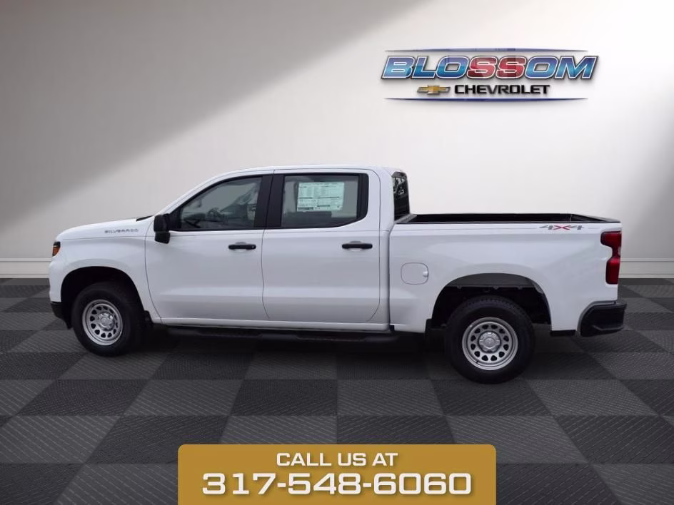 2026 Summit White Chevrolet Silverado 1500 WT 4X4 Truck