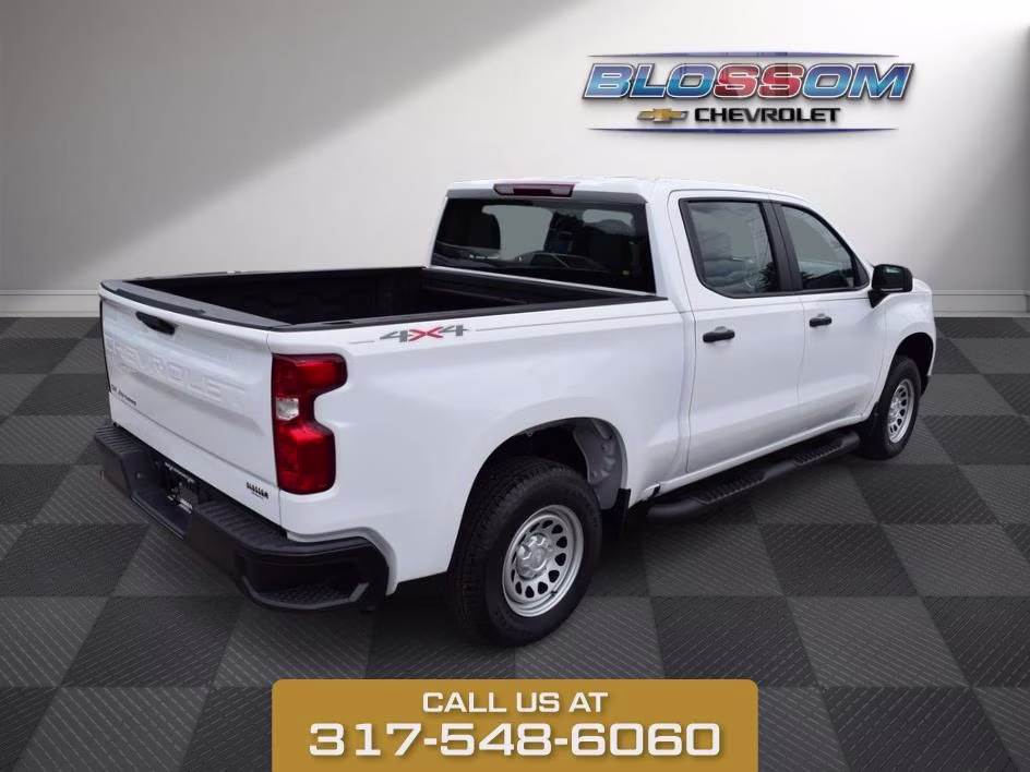 2026 Summit White Chevrolet Silverado 1500 WT 4X4 Truck