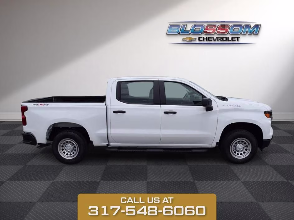 2026 Summit White Chevrolet Silverado 1500 WT 4X4 Truck