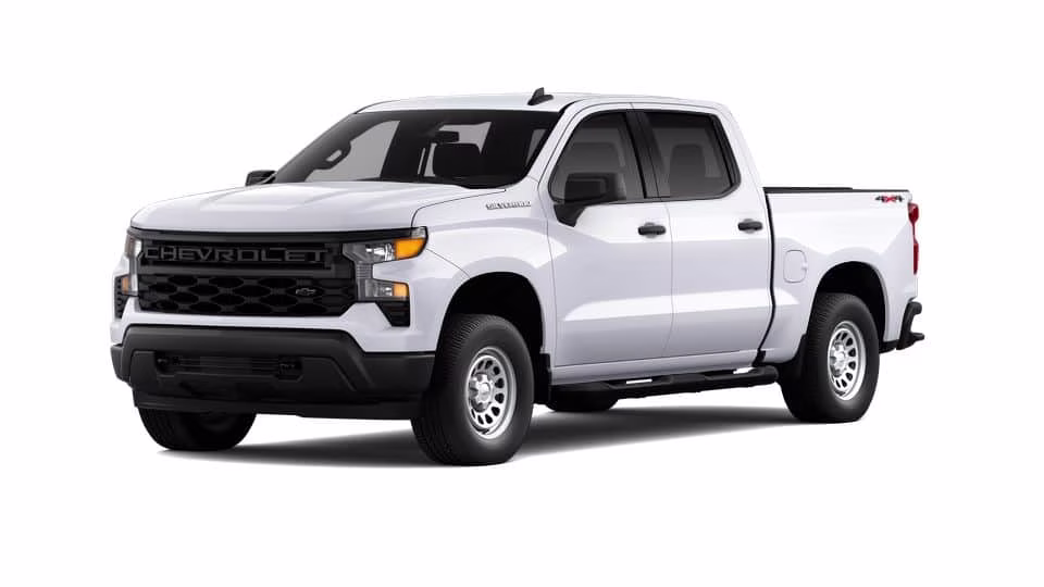 2026 White Chevrolet Silverado 1500 WT 4X4 Truck