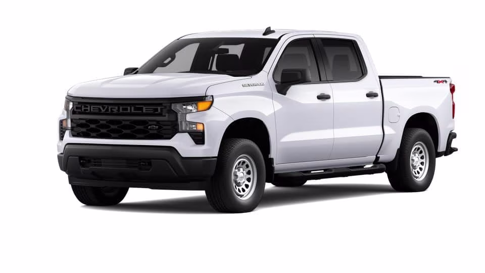 2026 White Chevrolet Silverado 1500 WT 4X4 Truck