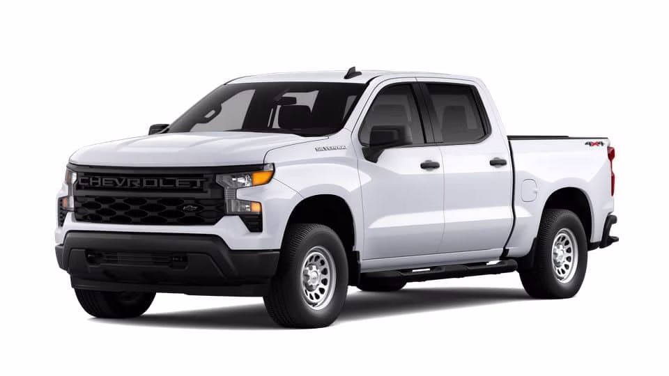 2026 White Chevrolet Silverado 1500 WT 4X4 Truck