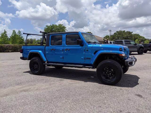 2021 Hydro Blue Pearlcoat Jeep Gladiator Sport 4X4 Truck