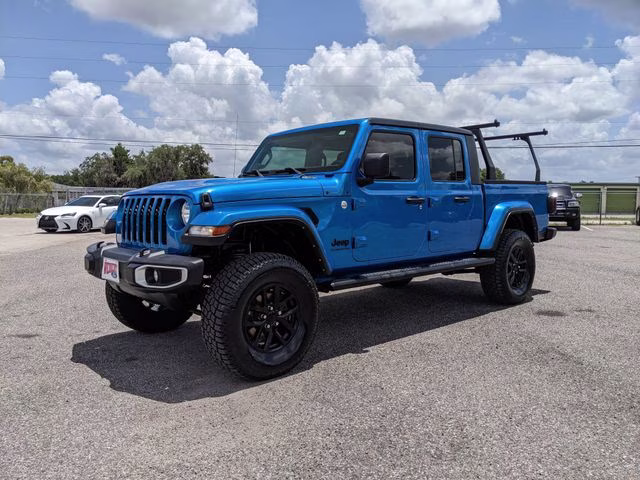 2021 Hydro Blue Pearlcoat Jeep Gladiator Sport 4X4 Truck