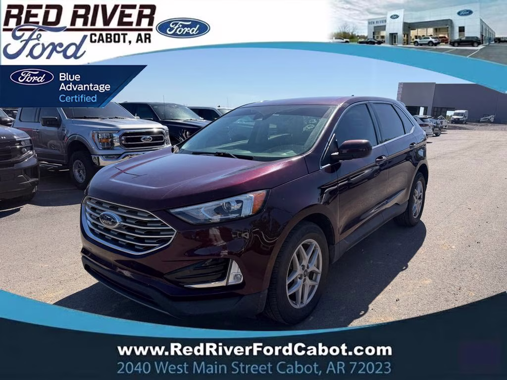 2021 BURGUNDY VELVET MET TINT CC Ford Edge SEL FWD SUV