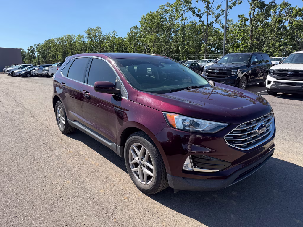 2021 BURGUNDY VELVET MET TINT CC Ford Edge SEL FWD SUV
