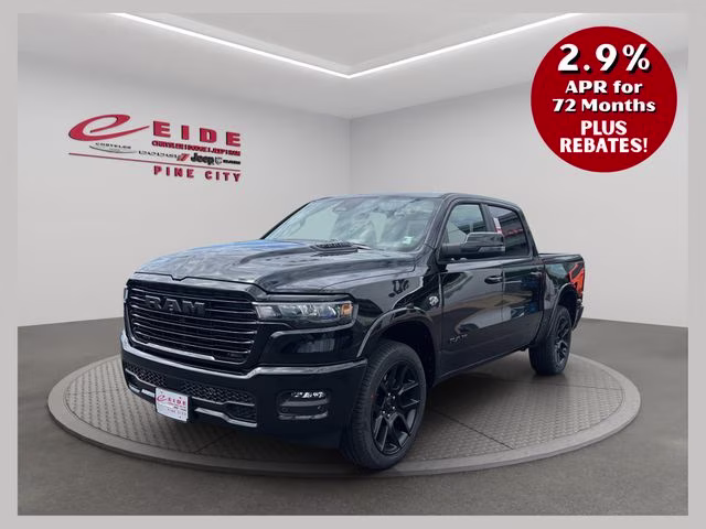 2026 Diamond Black Crystal Pearlcoat Ram 1500 Laramie Night Edition 4X4 Truck