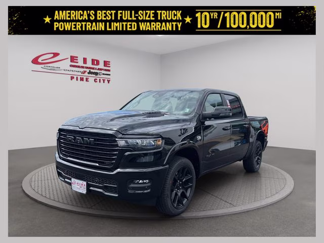 2026 Diamond Black Crystal Pearlcoat Ram 1500 Laramie Night Edition 4X4 Truck