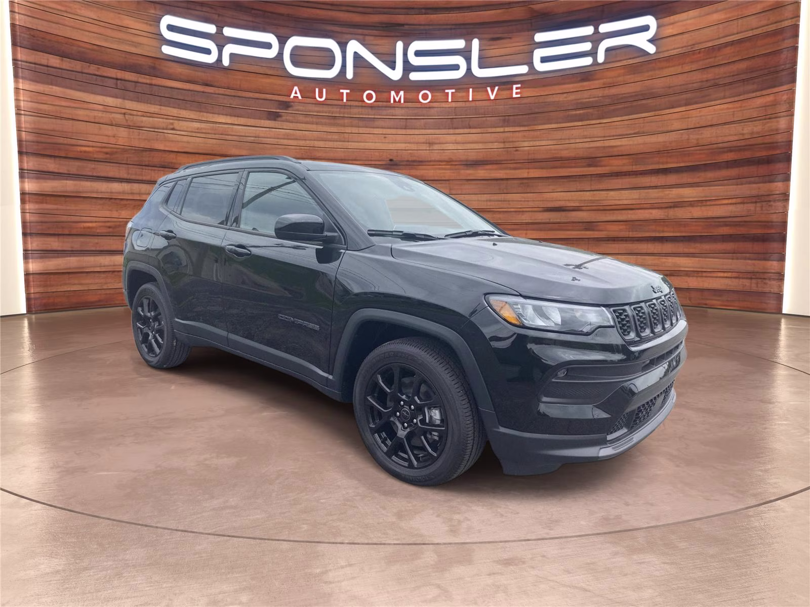 2026 Diamond Black Crystal Pearlcoat Jeep Compass Latitude 4X4 SUV