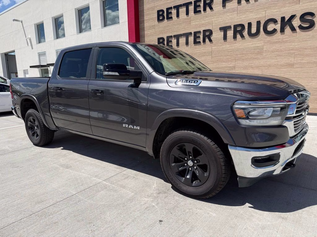 2019 Granite Crystal Metallic Clearcoat Ram 1500 Laramie 4X4 Truck
