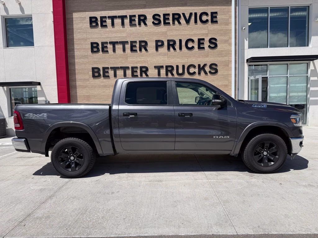 2019 Granite Crystal Metallic Clearcoat Ram 1500 Laramie 4X4 Truck