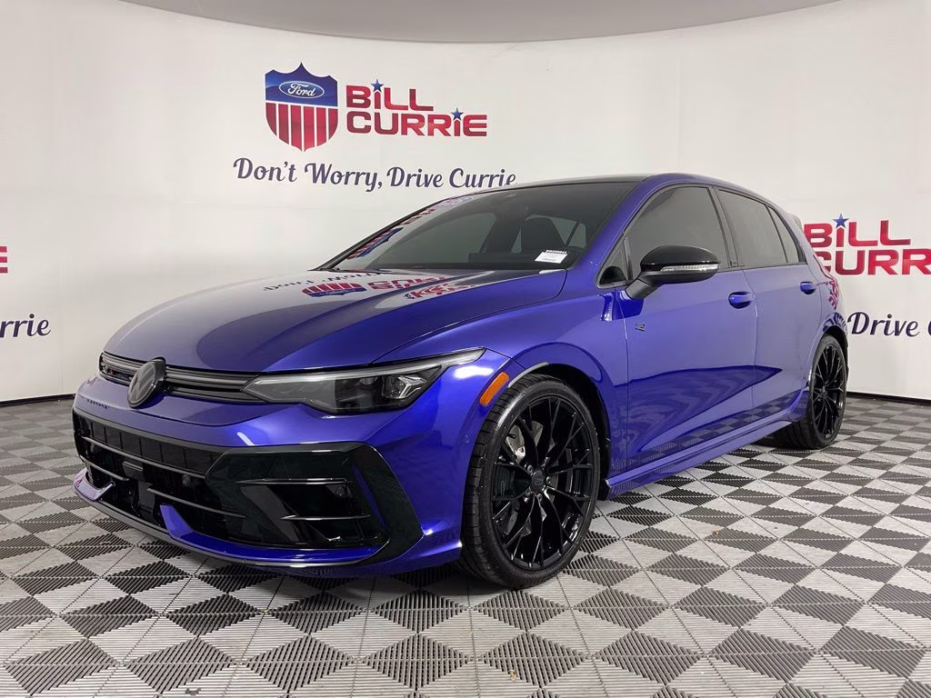 2025 Blue Volkswagen Golf R 2.0T AWD Hatchback