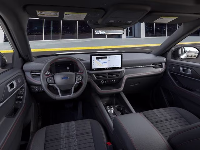 2026 Star White Metallic Tri-Coat Ford Explorer ST-Line 4X4 SUV