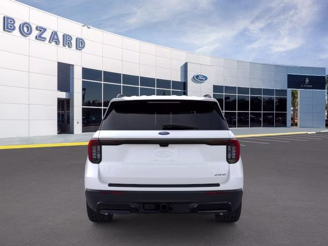2026 Star White Metallic Tri-Coat Ford Explorer ST-Line 4X4 SUV