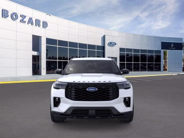2026 Star White Metallic Tri-Coat Ford Explorer ST-Line 4X4 SUV