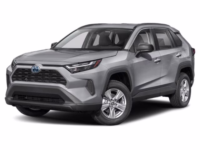 2024 Silver Toyota RAV4 Hybrid LE AWD SUV