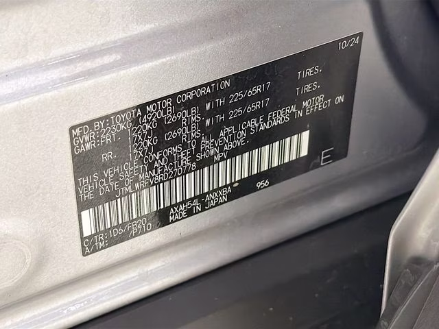 2024 Silver Sky Metallic Toyota RAV4 Hybrid LE AWD SUV