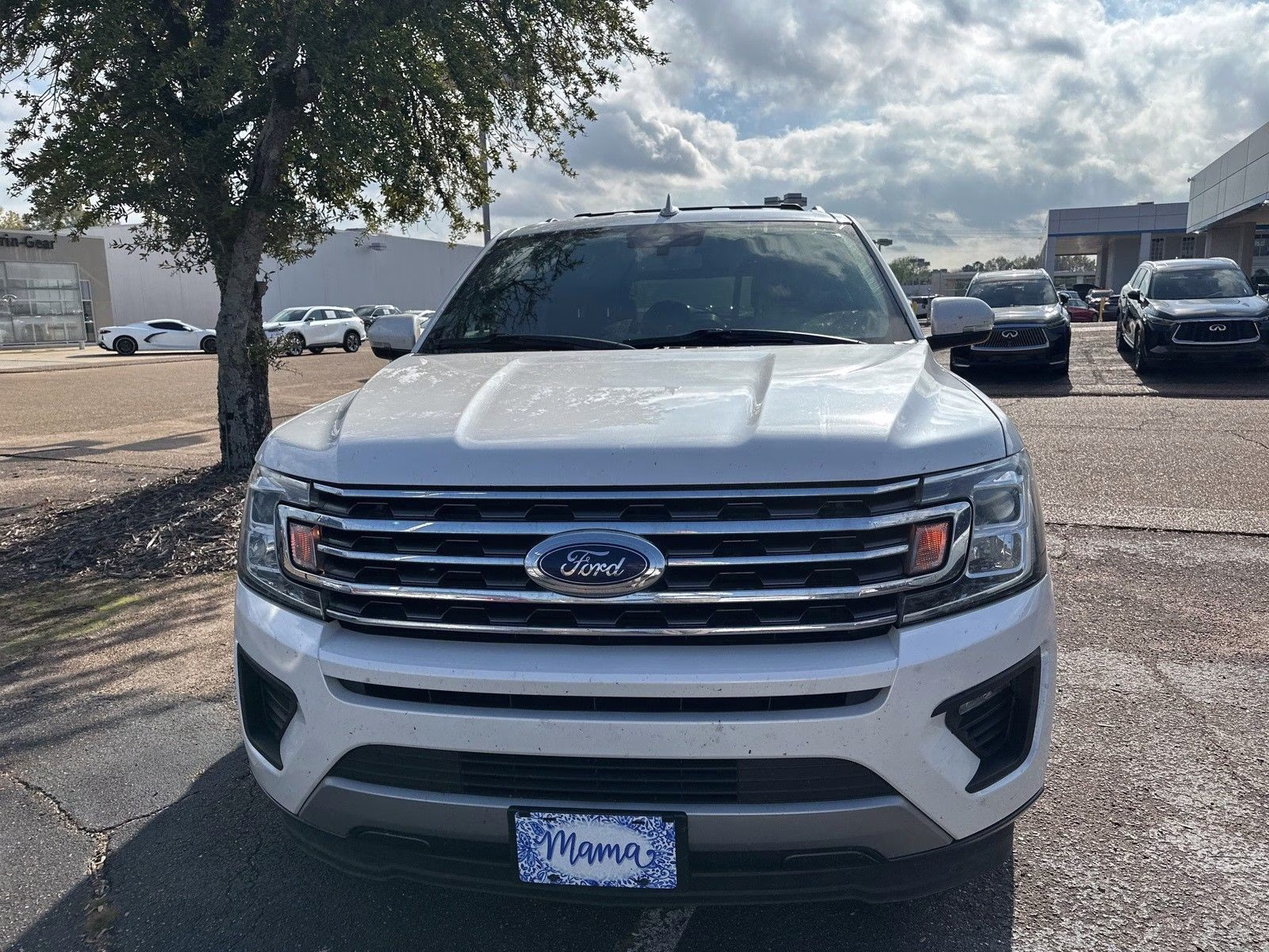 2019 White Platinum Clearcoat Metallic Ford Expedition XLT RWD SUV