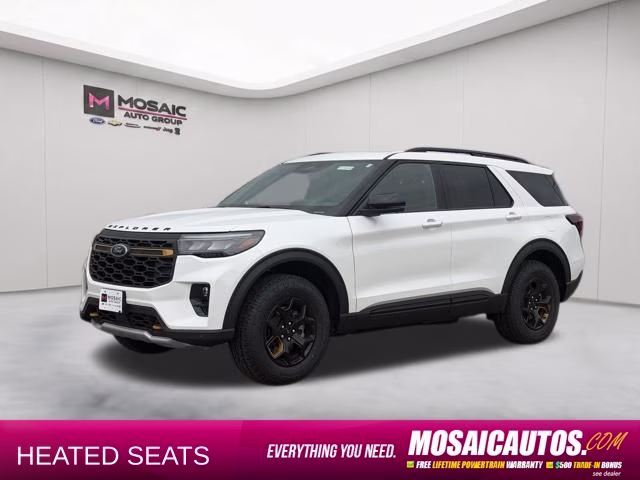 2026 Star White Metallic Tri-Coat Ford Explorer Tremor 4X4 SUV