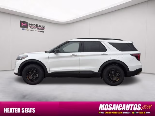 2026 Star White Metallic Tri-Coat Ford Explorer Tremor 4X4 SUV