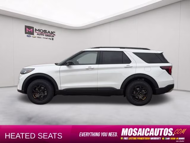 2026 Star White Metallic Tri-Coat Ford Explorer Tremor 4X4 SUV
