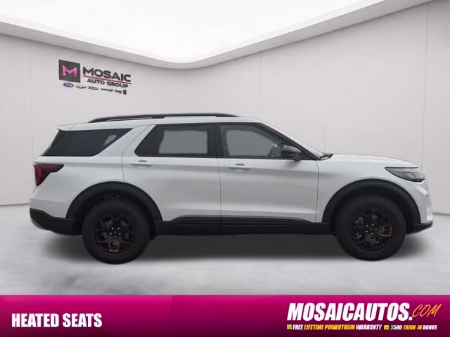 2026 Star White Metallic Tri-Coat Ford Explorer Tremor 4X4 SUV