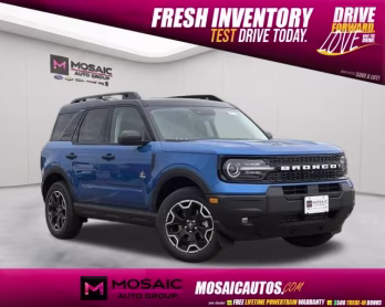 2026 Velocity Blue Metallic Ford Bronco Sport Outer Banks 4X4 SUV