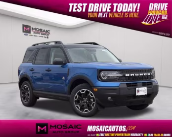 2026 Velocity Blue Metallic Ford Bronco Sport Outer Banks 4X4 SUV