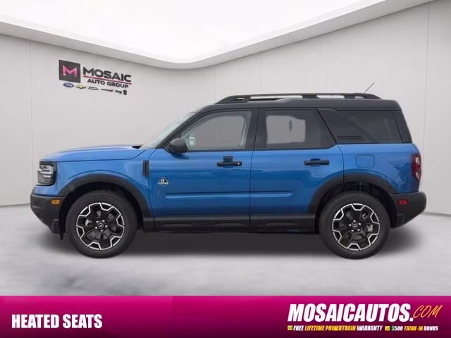 2026 Velocity Blue Metallic Ford Bronco Sport Outer Banks 4X4 SUV