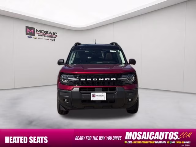 2026 Ruby Red Metallic Tinted Clearcoat Ford Bronco Sport Outer Banks 4X4 SUV