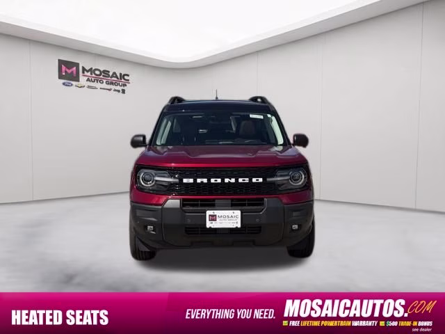 2026 Ruby Red Metallic Tinted Clearcoat Ford Bronco Sport Outer Banks 4X4 SUV