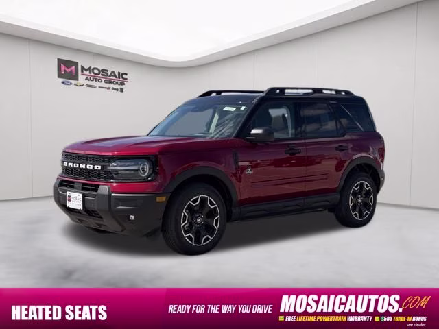 2026 Ruby Red Metallic Tinted Clearcoat Ford Bronco Sport Outer Banks 4X4 SUV