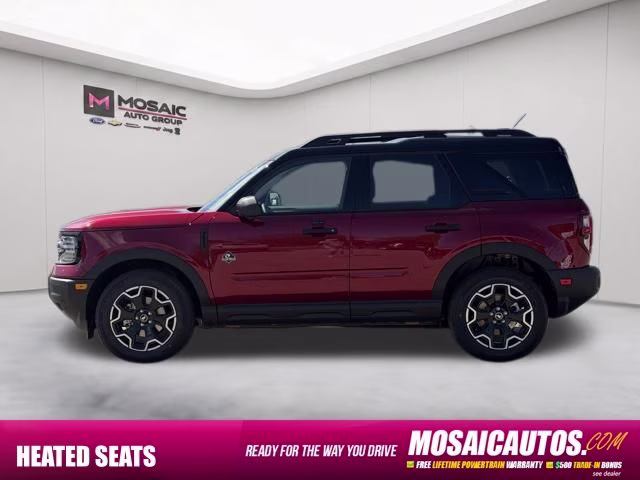 2026 Ruby Red Metallic Tinted Clearcoat Ford Bronco Sport Outer Banks 4X4 SUV
