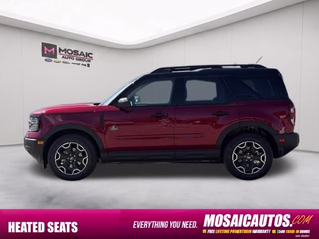 2026 Ruby Red Metallic Tinted Clearcoat Ford Bronco Sport Outer Banks 4X4 SUV