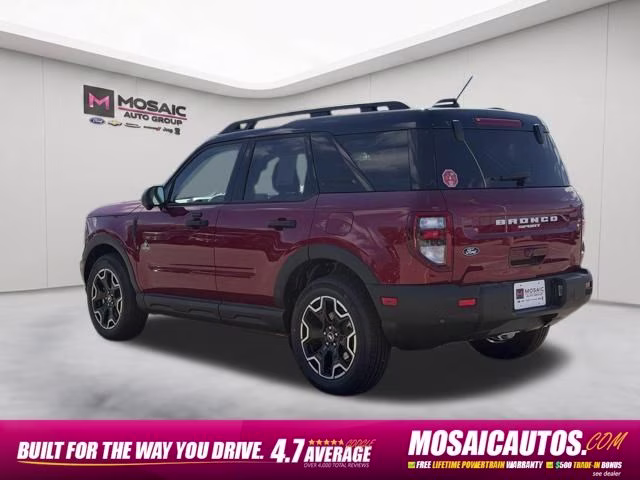 2026 Ruby Red Metallic Tinted Clearcoat Ford Bronco Sport Outer Banks 4X4 SUV